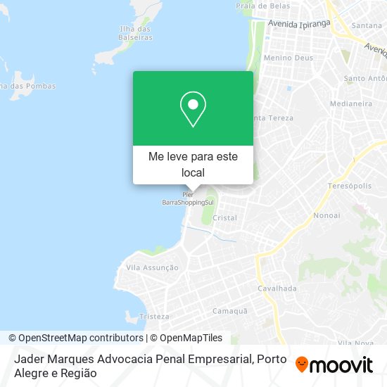 Jader Marques Advocacia Penal Empresarial mapa
