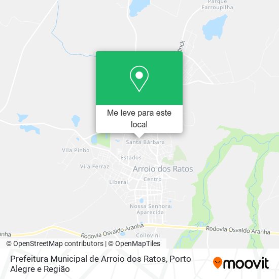 Prefeitura Municipal de Arroio dos Ratos mapa