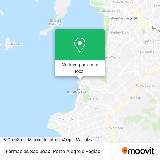 Farmácias São João mapa