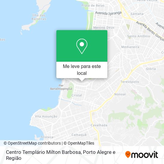 Centro Templário Milton Barbosa mapa