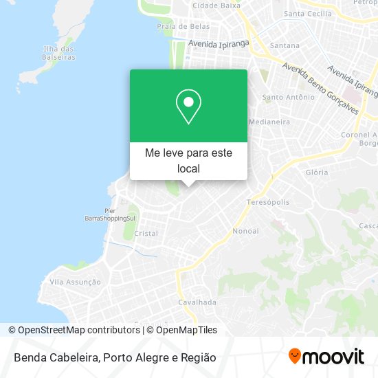 Benda Cabeleira mapa