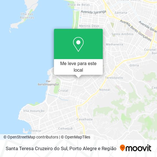 Santa Teresa Cruzeiro do Sul mapa