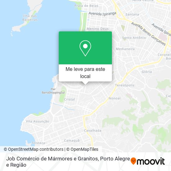 Job Comércio de Mármores e Granitos mapa