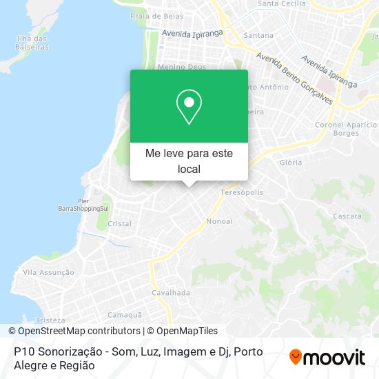 P10 Sonorização - Som, Luz, Imagem e Dj mapa