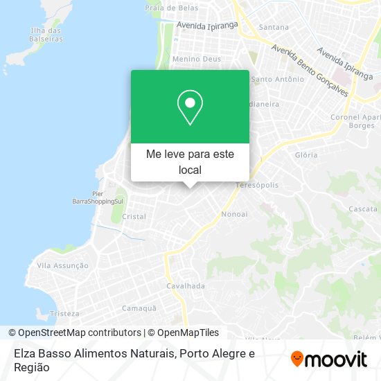 Elza Basso Alimentos Naturais mapa