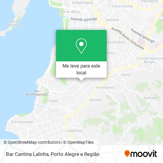 Bar Cantina Lalinha mapa