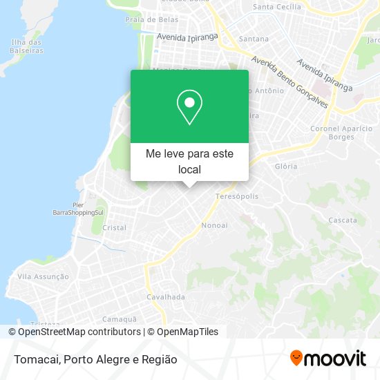 Tomacai mapa