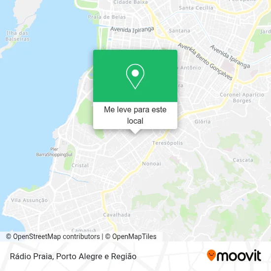 Rádio Praia mapa