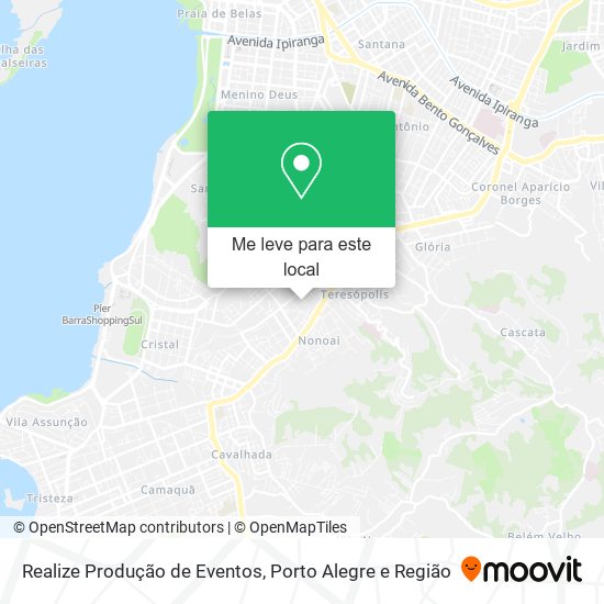 Realize Produção de Eventos mapa