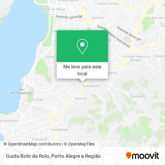 Guida Bolo de Rolo mapa