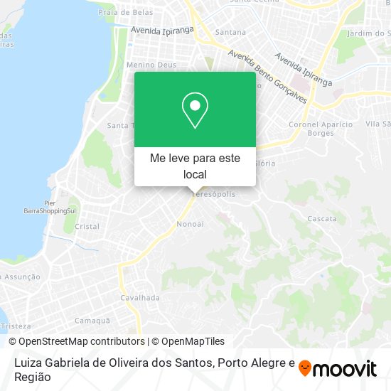 Luiza Gabriela de Oliveira dos Santos mapa