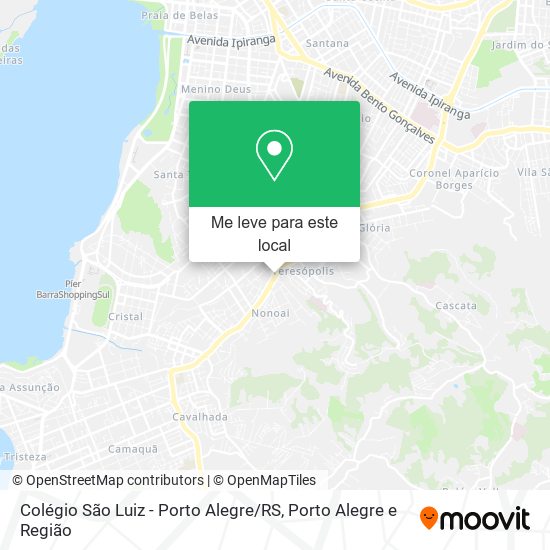 Colégio São Luiz - Porto Alegre / RS mapa