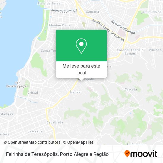 Feirinha de Teresópolis mapa