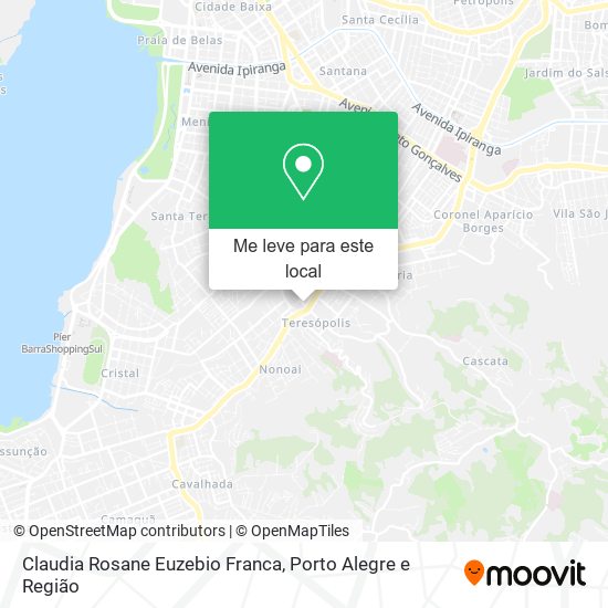 Claudia Rosane Euzebio Franca mapa