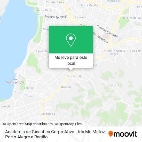 Academia de Ginastica Corpo Ativo Ltda Me Matriz mapa