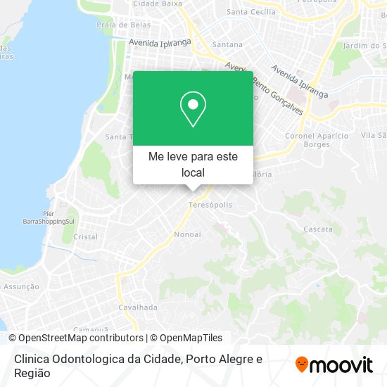 Clinica Odontologica da Cidade mapa
