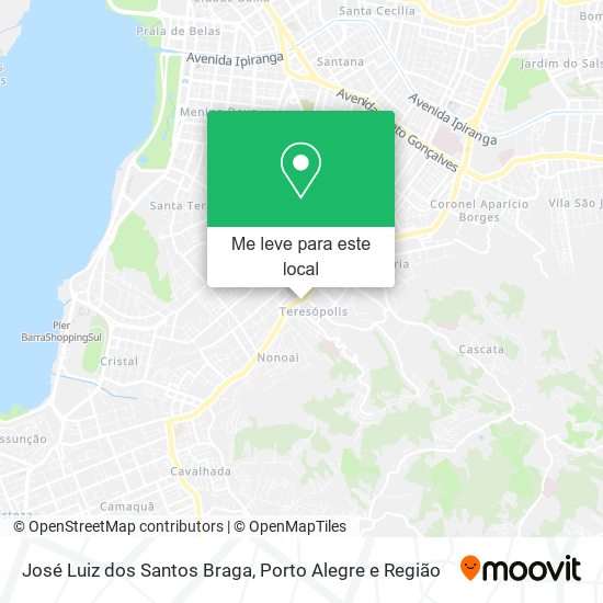 José Luiz dos Santos Braga mapa