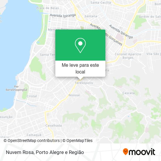 Nuvem Rosa mapa