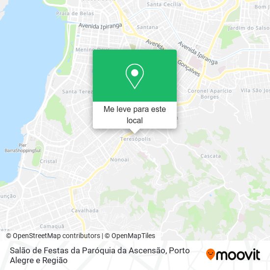 Salão de Festas da Paróquia da Ascensão mapa