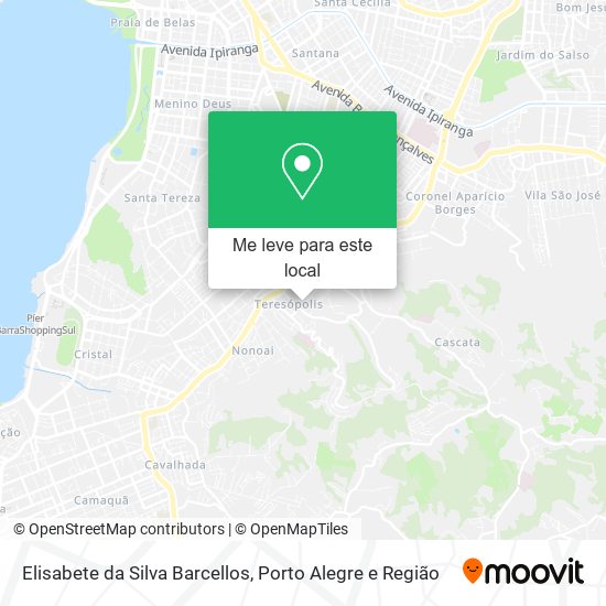 Elisabete da Silva Barcellos mapa