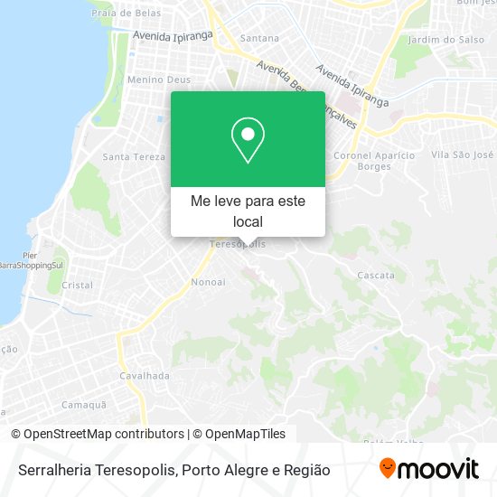 Serralheria Teresopolis mapa