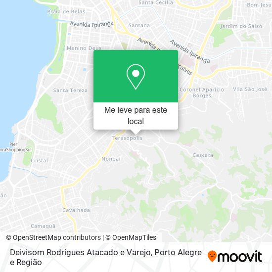 Deivisom Rodrigues Atacado e Varejo mapa