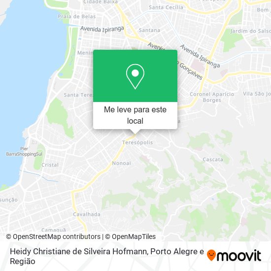 Heidy Christiane de Silveira Hofmann mapa