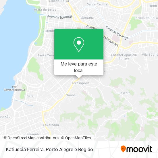 Katiuscia Ferreira mapa