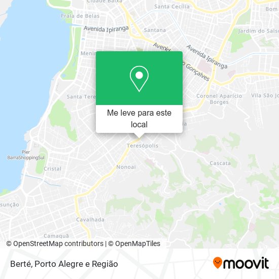 Berté mapa