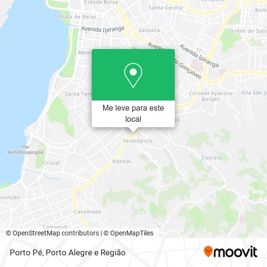 Porto Pé mapa