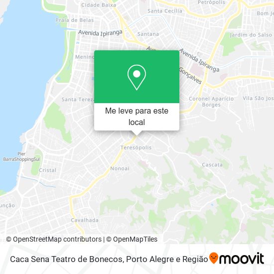 Caca Sena Teatro de Bonecos mapa