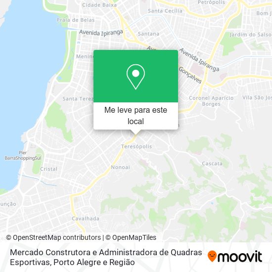 Mercado Construtora e Administradora de Quadras Esportivas mapa