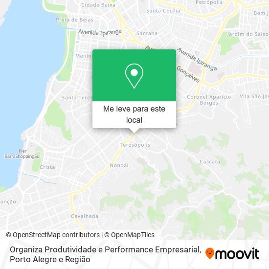 Organiza Produtividade e Performance Empresarial mapa