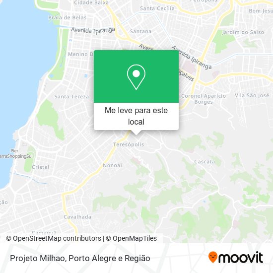 Projeto Milhao mapa