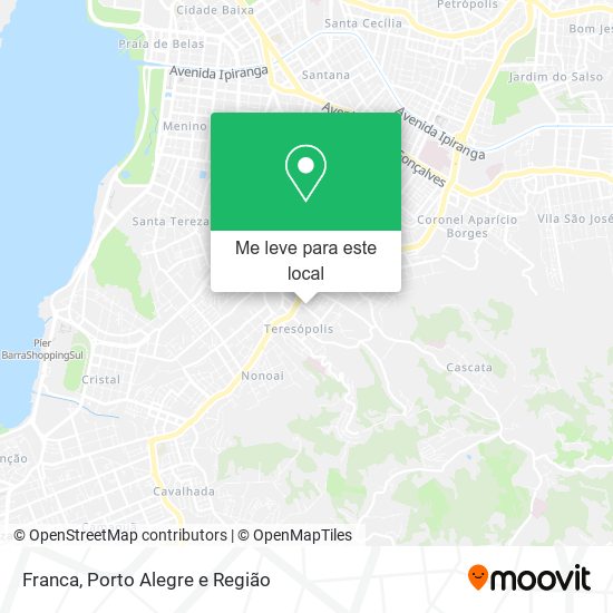 Franca mapa