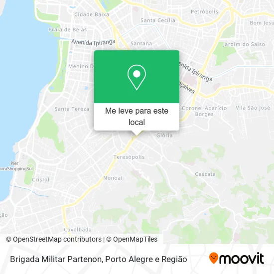 Brigada Militar Partenon mapa
