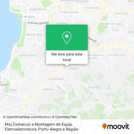 Msj Comercio e Montagem de Equip. Eletroeletronicos mapa