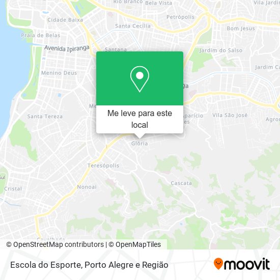 Escola do Esporte mapa