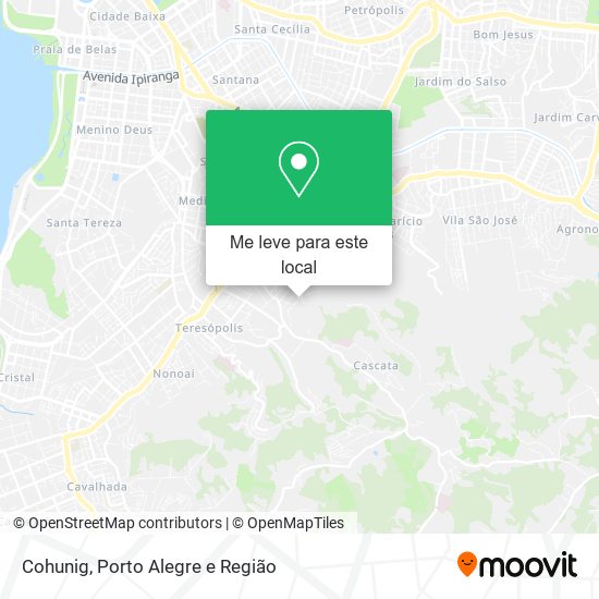 Cohunig mapa
