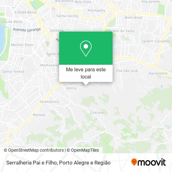 Serralheria Pai e Filho mapa