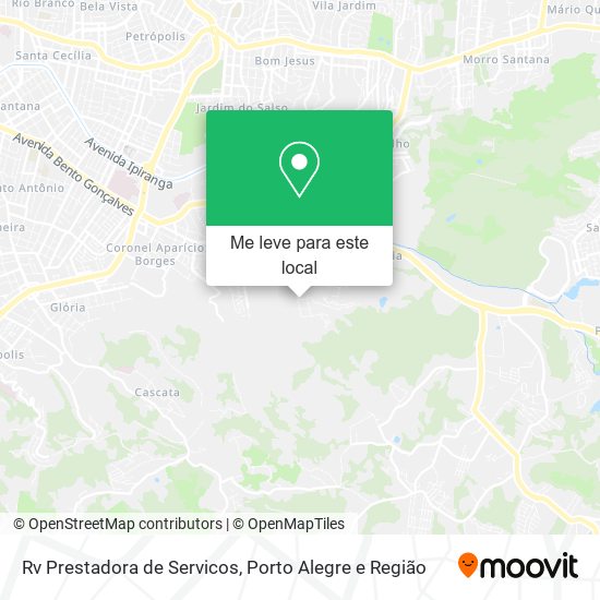 Rv Prestadora de Servicos mapa