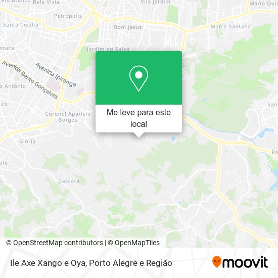 Ile Axe Xango e Oya mapa