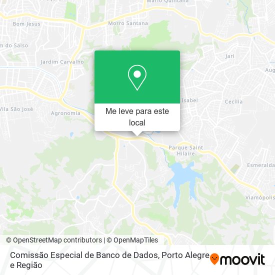 Comissão Especial de Banco de Dados mapa