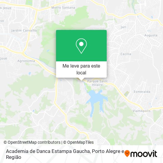 Academia de Danca Estampa Gaucha mapa