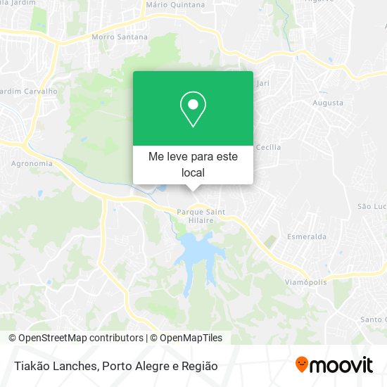 Tiakão Lanches mapa
