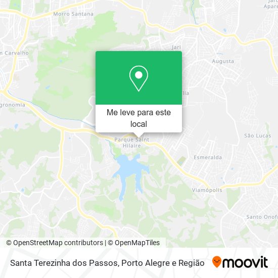 Santa Terezinha dos Passos mapa