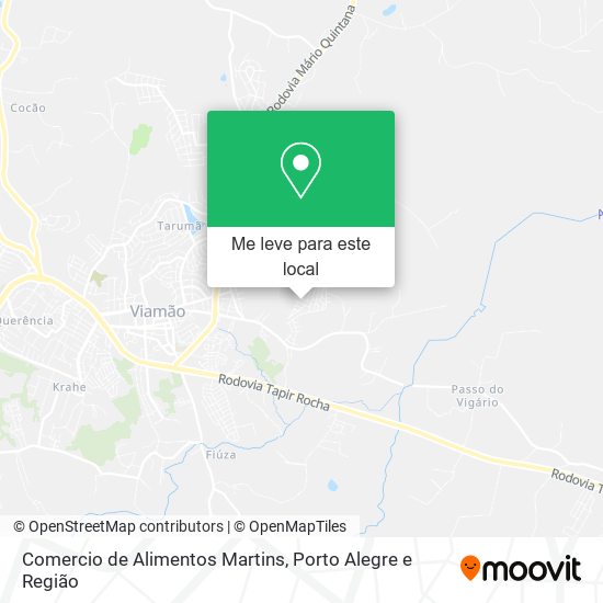 Comercio de Alimentos Martins mapa
