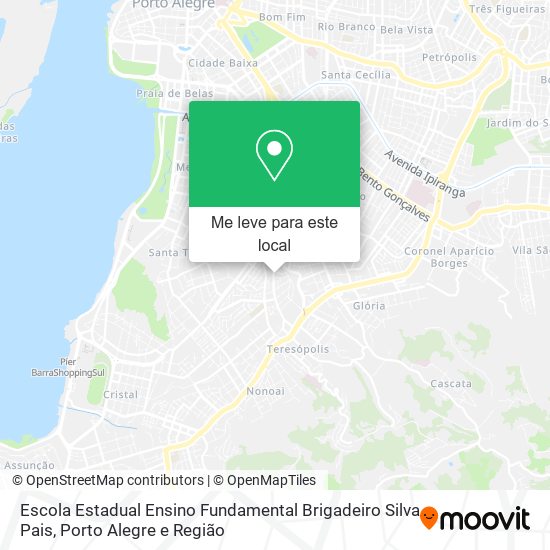 Escola Estadual Ensino Fundamental Brigadeiro Silva Pais mapa