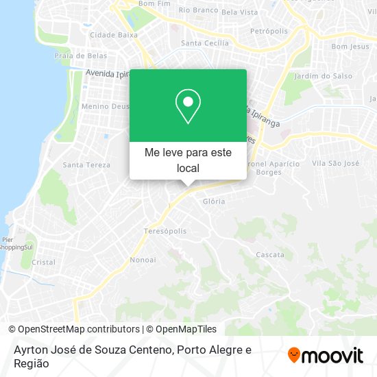 Ayrton José de Souza Centeno mapa