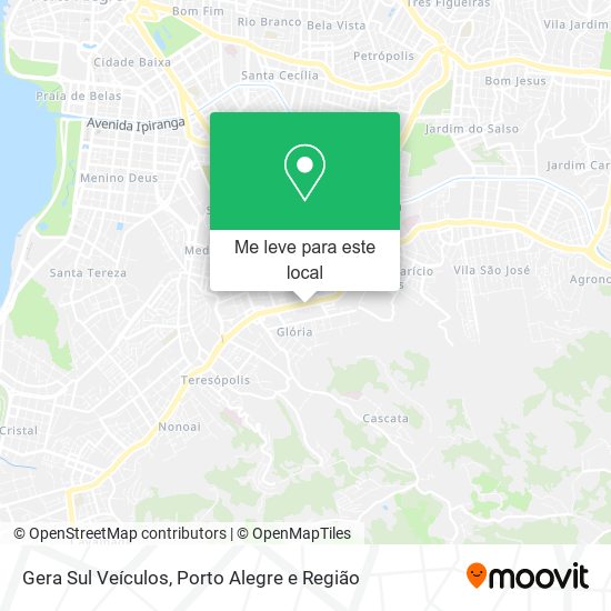 Gera Sul Veículos mapa